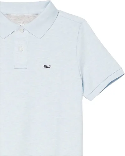 Miniatura 2 de vineyard vines Polo de piqué de manga corta Edgartown para niño, Azul (Jake Blue)