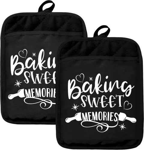 Miniatura 7 de Kitchen Rules - Juego de guantes para horno, divertidos regalos de chef para mujeres, divertidos guantes de horno de cocina resistentes al calor