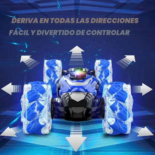 Miniatura 2 de Coche de Control Remoto, Coche de Acrobacia RC con Detección de Gestos, 4x4 Transformación Todo Terreno para Girar, Control Remoto de 2.4Ghz