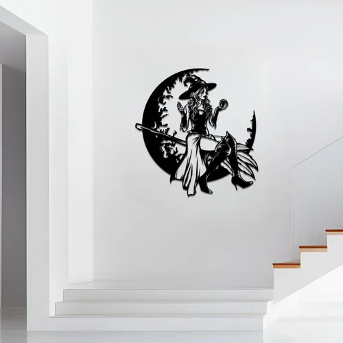 Miniatura 4 de Decoración metálica de pared con texto en inglés «Happy Halloween» (16 pulgadas)