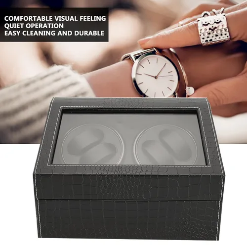 Miniatura 5 de Automatic Watch Winder Men Watch Display Storage Box Home Storage Box Shop Men Watches Watch, Rotating Automatic Watch Box Cosmetic Display