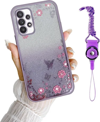 Miniatura 21 de Funda para Note 10, Galaxy Note 10 para mujer, cambio gradual con purpurina, cristal suave, TPU elegante, mariposa, floral, corazón, transparente