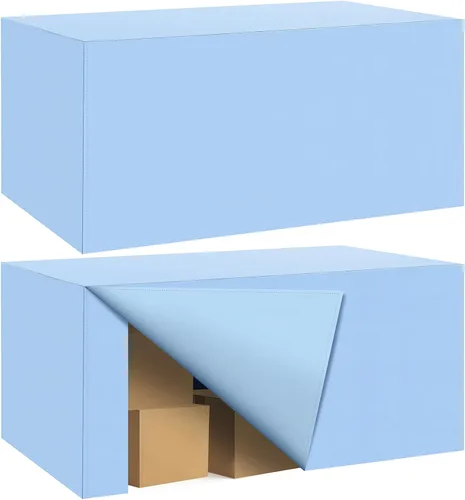 Miniatura 34 de Paquete de 2 manteles ajustados para mesa rectangular de 4 pies, 48 x 24 pulgadas, cubiertas de mesa verde manzana, tela de poliéster resistente al
