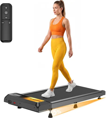 Miniatura 8 de Gkyet Gold Walking Pad with 5% Incline, 2.5HP Quiet Under Desk Treadmill for Home Office, 265 LBS Capacity, Portable Slim Walking Pad Treadmill with