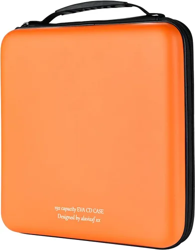 Miniatura 14 de alavisxf xx Estuche para CD, funda protectora de EVA para DVD de 28 capacidades, portátil, con cremallera, para CD, organizador de almacenamiento