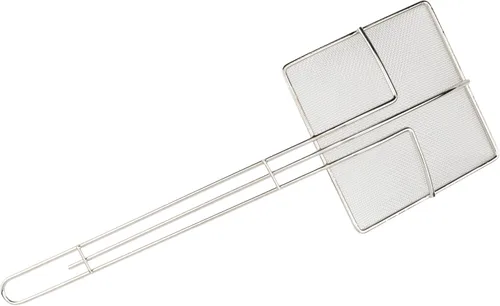 Miniatura 4 de Winco Skimmer de malla cuadrada, 6.75 pulgadas, mediano, níquel