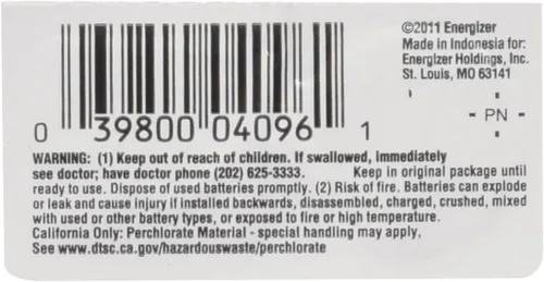 Miniatura 2 de Energizer -Eveready 04096 - Batería de reloj con botón de litio de 3 voltios (ECR1632BP (CR1632))