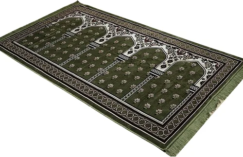 Miniatura 3 de Modefa Alfombra de oración islámica turca – Janamaz Sajada para múltiples personas para reuniones familiares o grandes y en grupo, tapete ancho