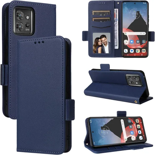 Miniatura 152 de Funda de piel sintética compatible con Motorola Moto E22 4G, funda de piel sintética compatible con Motorola Moto E22i 4G, color negro