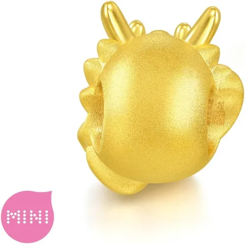 Miniatura 3 de CHOW SANG SANG 999 24K oro sólido mini encanto Maneki Usagi Dragon Charm pulsera para mujer 94301C, Metal