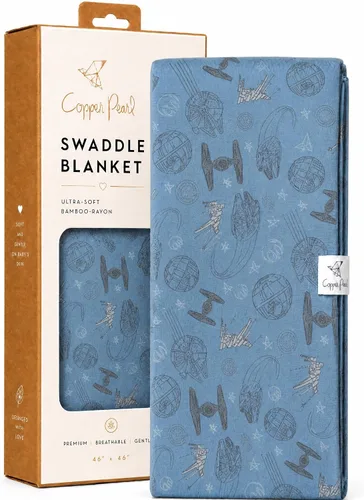 Miniatura 10 de Copper Pearl Mantas envolventes para recién nacidos, mantas suaves y elásticas para niños y niñas, mantas de bebé grandes de 46 x 46 pulgadas
