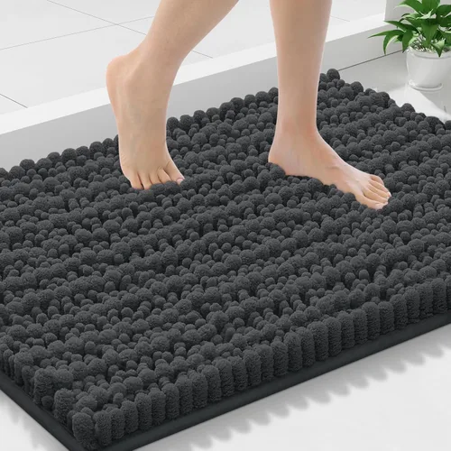 Miniatura 225 de Smiry Alfombras de Baño 24x16 pulgadas, Alfombras de Baño de Chenilla Extra Suaves y Absorbentes, Respaldo de Goma Antideslizante, Lavable a Máquina