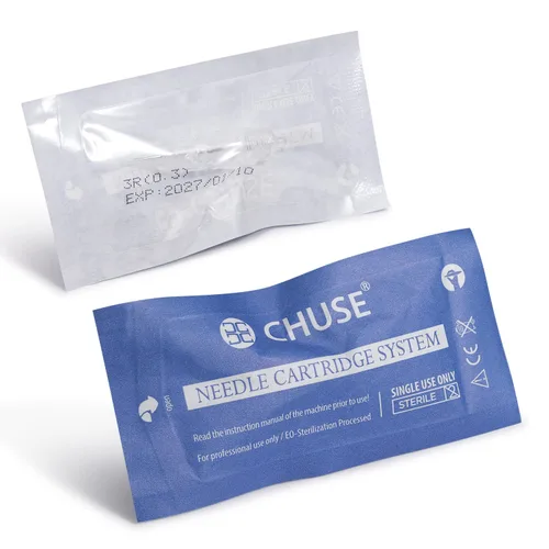 Miniatura 3 de CHUSE C22 evita que la tinta Spitback Safety Tattoo Pro Cartuchos Agujas de Maquillaje Permanente Agujas Caja de 10 Piezas (3R 0.3)