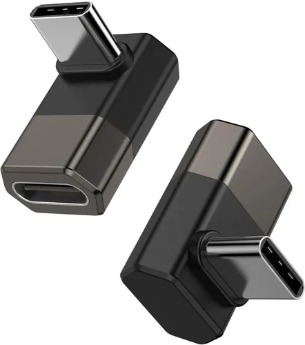 Miniatura 9 de Fidioto Paquete de 2 adaptadores USBC a USB C, adaptadores de aleación de zinc, adaptador USBC hembra a USB-C macho OTG compatible con teléfonos
