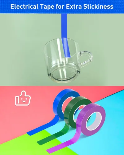 Miniatura 5 de 3 rollos de cinta adhesiva de color, tubería de agua multiusos impermeable, codificación de colores, cinta multifuncional para manualidades y arte