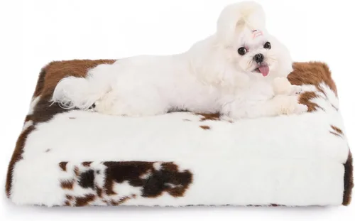Miniatura 29 de Bedfolks Cama Impermeable para Jaula de Perro, Cama de Felpa para Perros con Funda Lavable Extraíble, Almohadón de Jaula de Perro de Piel Sintética