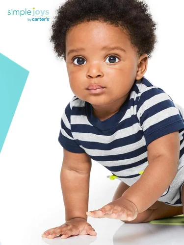 Miniatura 2 de Simple Joys by Carters Baby Boys Rompers Pack of 3