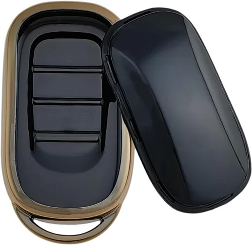 Miniatura 3 de REPROTECTING Funda para llavero de TPU compatible con Honda Accord Civic HR-V CR-V Pilot Sport SI EX EX-L Touring 2022-2026 (negro/negro)