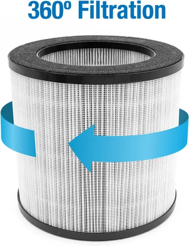 Miniatura 4 de Habitat Sistema de filtro de aire de filtración HEPA verdadero 150A(e), sensor de calidad del aire en tiempo real, cubre hasta 150 pies, elimina