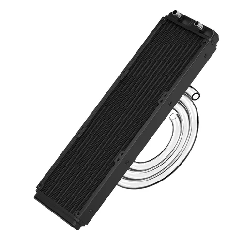Miniatura 8 de Clyxgs Radiador de refrigeración por agua, radiador intercambiador de calor de aluminio de 12 tubos con tubo para PC CPU, computadora, sistema de 12
