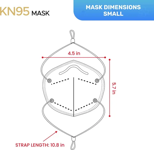 Miniatura 6 de Well Before KN95 Disposable Face Mask 10 Pack Individually Wrapped Mask with Adjustable Head strap