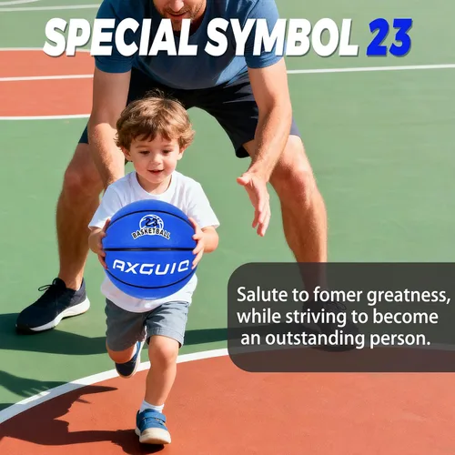 Miniatura 4 de Baloncesto de goma gruesa para niños y jóvenes, tamaño 3/4/5/6/7, para exteriores, colorido, 22/25.5/27.5/28.5/29.5 pulgadas, para regalos