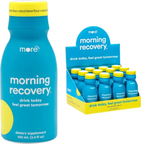 Miniatura 13 de Morning Recovery Electrolitos, Fórmula Patentada de Bebida de Cardo Mariano para Hidratar Mientras Bebes, DHM Líquido Altamente Soluble, Sin OGM
