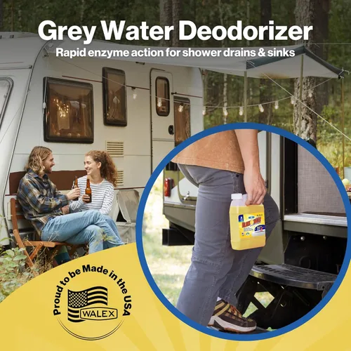 Miniatura 2 de Walex Elemonate Desodorizador Líquido de Aguas Grises para RV, Cámper y Marina - Disuelve Grasa y Lodos Orgánicos para Prevenir Obstrucciones