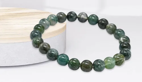 Miniatura 653 de Amazing Gemstone Pulsera de cristal para mujeres y hombres, pulsera de cristal curativo de protección, pulsera elástica con cuentas de piedras