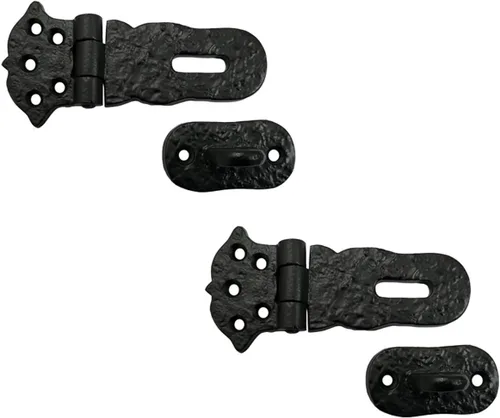 Miniatura 14 de Adonai Hardware "Paran" Cerrojo de bloqueo de seguridad de latón resistente (6 pulgadas x 1 paquete, latón satinado) para cofre del tesoro