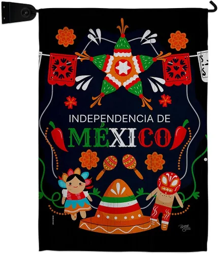 Miniatura 15 de Nacionalidad Independencia De México Bandera de Jardín Nación Regional Internacional Mundo País Área Particular Pequeña Decoración Regalo Patio Casa