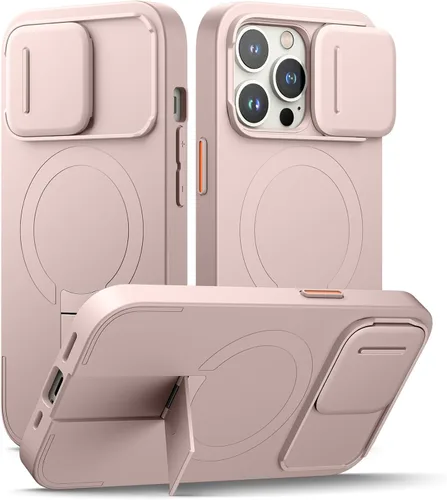 Miniatura 73 de SURITCH - Funda para iPhone 17 Pro Max con cubierta de control de cámara, cubierta para cámara y soporte ajustable, compatible con MagSafe, a prueba