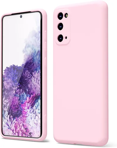 Miniatura 286 de oakxco Funda para teléfono Samsung Galaxy S22 de silicona líquida, color sólido brillante fluorescente, bonita funda protectora delgada de goma