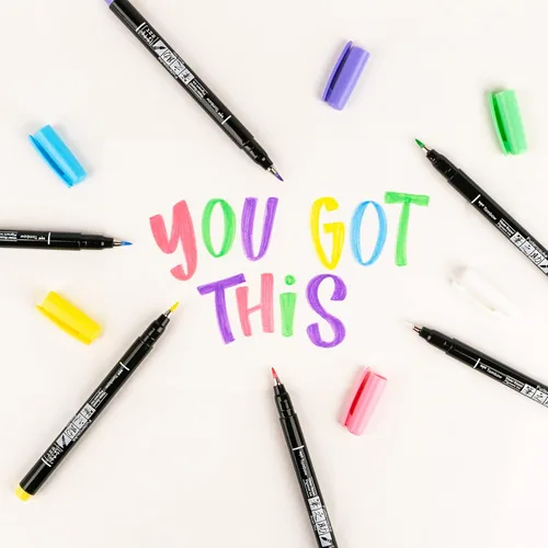 Miniatura 9 de Tombow 56448 Fudenosuke - Bolígrafos de pincel, color pastel, paquete de 6