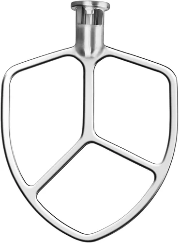 Miniatura 8 de Batidor plano de acero inoxidable de 4.5-5 cuartos para batidora de pie KitchenAid, accesorios de accesorio de paleta de ayuda de cocina, sin