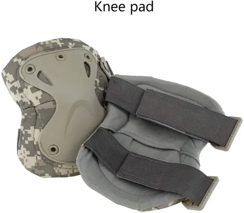 Miniatura 3 de Rodilleras tácticas de camuflaje y coderas para Airsoft Paintball Caza Ejército Patín Deportes al aire libre