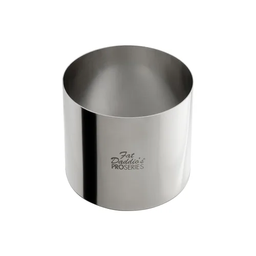 Miniatura 37 de Fat Daddio's Anillo redondo de acero inoxidable para pasteles y pastelería, 2 x 0.75 pulgadas