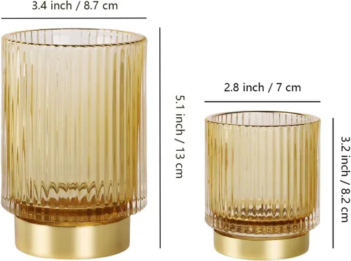 Miniatura 6 de Soporte para brochas de maquillaje de vidrio, soportes dorados para cepillos de dientes, lindo soporte para tazas de brochas de maquillaje