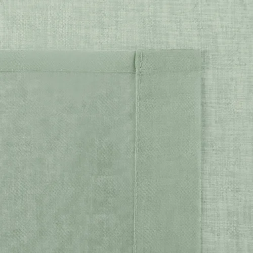 Miniatura 5 de DWCN Cortinas traslúcidas color verde frijol para sala de estar y dormitorio - Cortinas voile con aspecto de lino sintético con ojales en la parte