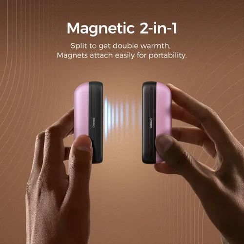 Miniatura 3 de OCOOPA 2 in 1 Magnetic Rechargeable Hand Warmers, UT2s Mini Electric Handwarmers 2 Pack, Split USB-C, Reusable Portable Pocket Heater, Raynauds
