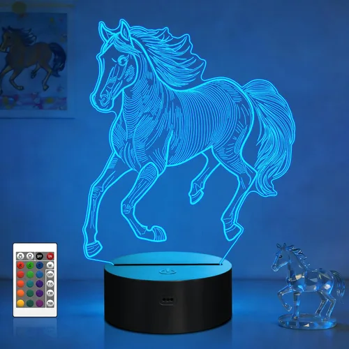 Miniatura 13 de Attivolife Luz nocturna de jugador de fútbol americano para niños, lámpara LED de ilusión de rugby 3D, 16 colores cambiantes con control remoto
