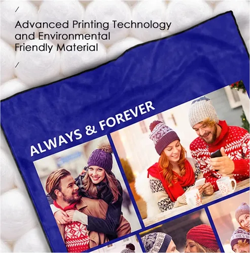 Miniatura 2 de Mantas de fotos personalizadas con mis propias fotos, manta de franela de forro polar, mantas de vellón para sofá/cama, mantas personalizadas