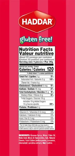 Miniatura 2 de Haddar Caramelos masticables suaves y afrutados sin colorantes 1.5 libras (aproximadamente 90 unidades) Envueltos individualmente