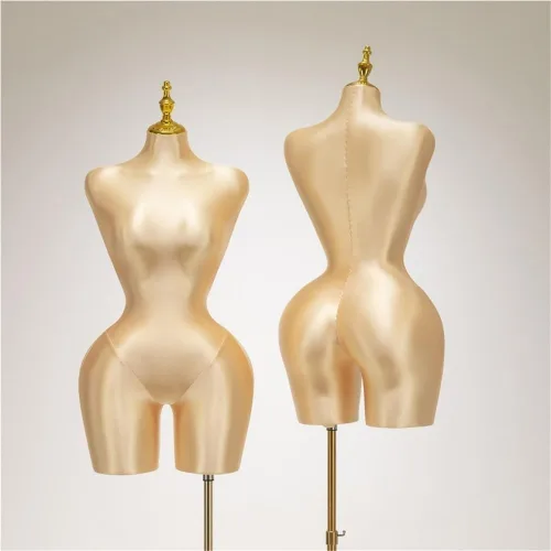 Miniatura 6 de Maniquí femenino grande con soporte ajustable de cuerpo completo, torso de forma de vestido para tienda de ropa al por menor y exhibición