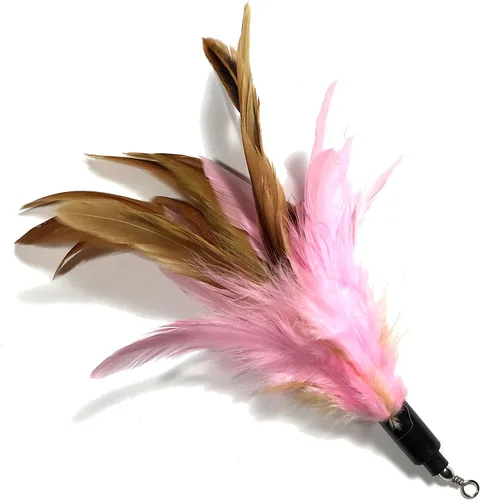 Miniatura 6 de Pet Fit for Life 7 piezas - Plus Bonus - Plumas de repuesto y peludo suave para varitas interactivas de juguete para gatos y gatitos..