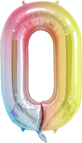 Globos de números grandes del 0-9, color azul, 40 pulgadas, kit para decoraciones de fiesta de cumpleaños y baby showers para inflar con helio