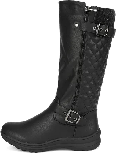 Miniatura 3 de DREAM PAIRS - Botas altas de piel sintética para mujer