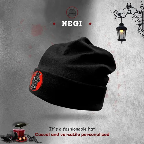 Miniatura 3 de Negi Beanie Hats for Men, Balck Beanie Warm Knitted Slouchy Mens Winter Hat Mens Beanie