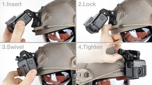 Miniatura 6 de BrainExploder - Soporte para casco NVG ajustable compatible con todas las cámaras GoPro Hero