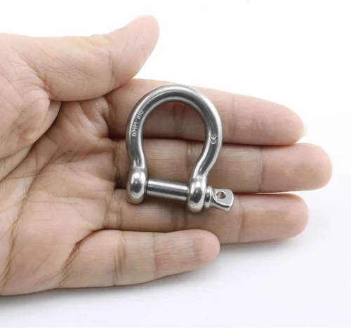 Miniatura 2 de Heyous 4 unidades de 1/4 de pulgada y 0.236 in de pasador de anclaje de acero inoxidable resistente en forma de arco abrazadera de carga